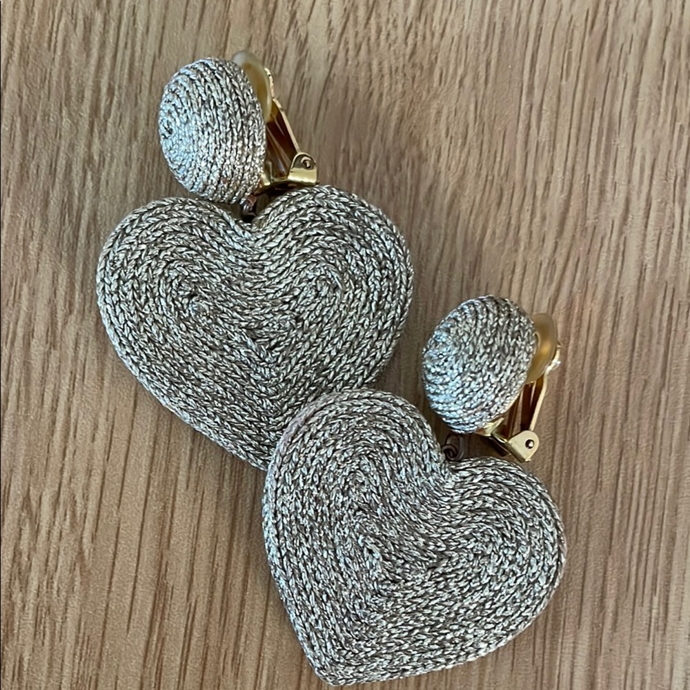 Authentic Rebecca de ravenel Cora heart earrings